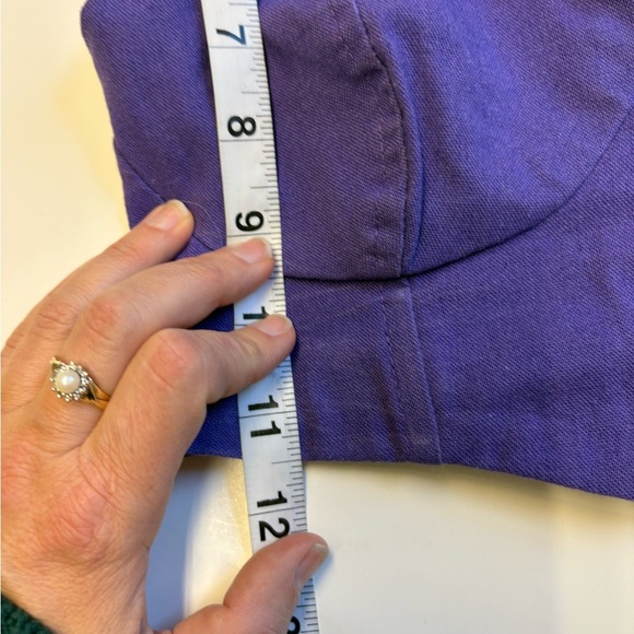 FARM Rio Purple corset style summer Crop Top Linen blend women's size Small - Picture 8 of 8